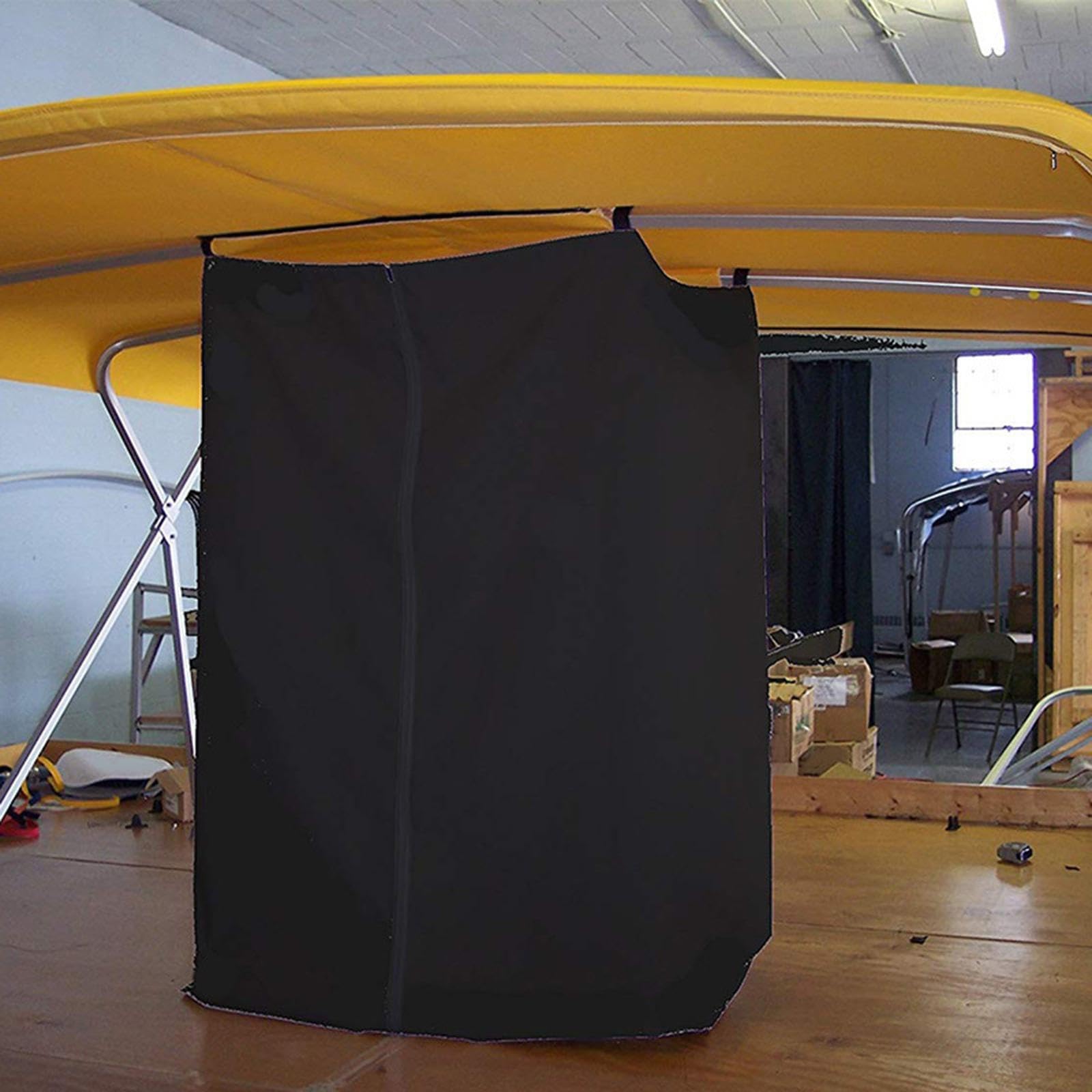Duschvorhang aus robustem Oxford Gewebe für ungestörtes Umziehen im Freien, z. B. beim Bootfahren oder Camping.