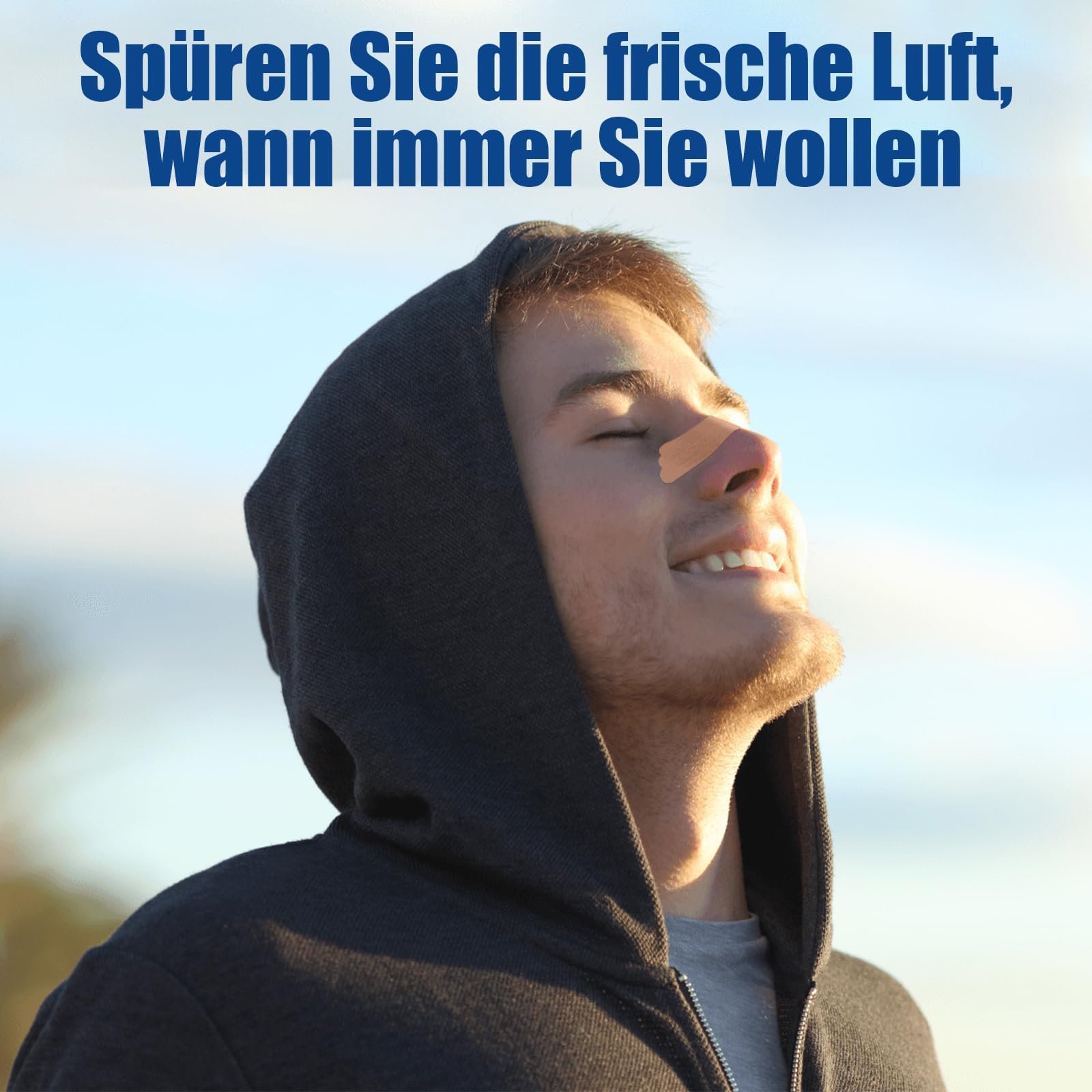 Extra Forza Cerotti Nasali Antirussamento, Cerotto Nasale per Facilitare la Respirazione, Ridurre il Russare, Allevia Istantaneamente la Congestione Nasale, Migliora il Sonno (Marrone Chiaro)
