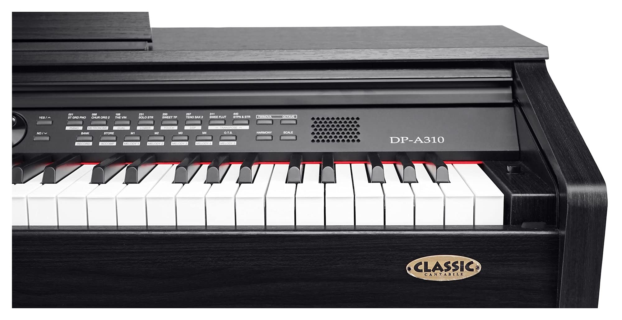 Classic Cantabile DP-A 310 SM E-Piano SET (Digitalpiano 88 Tasten Hammermechanik, Kopfhöreranschluss, USB, Begleitautomatik, 3 Pedale, Piano für Anfänger + Pianobank + Kopfhörer + Schule) schwarz