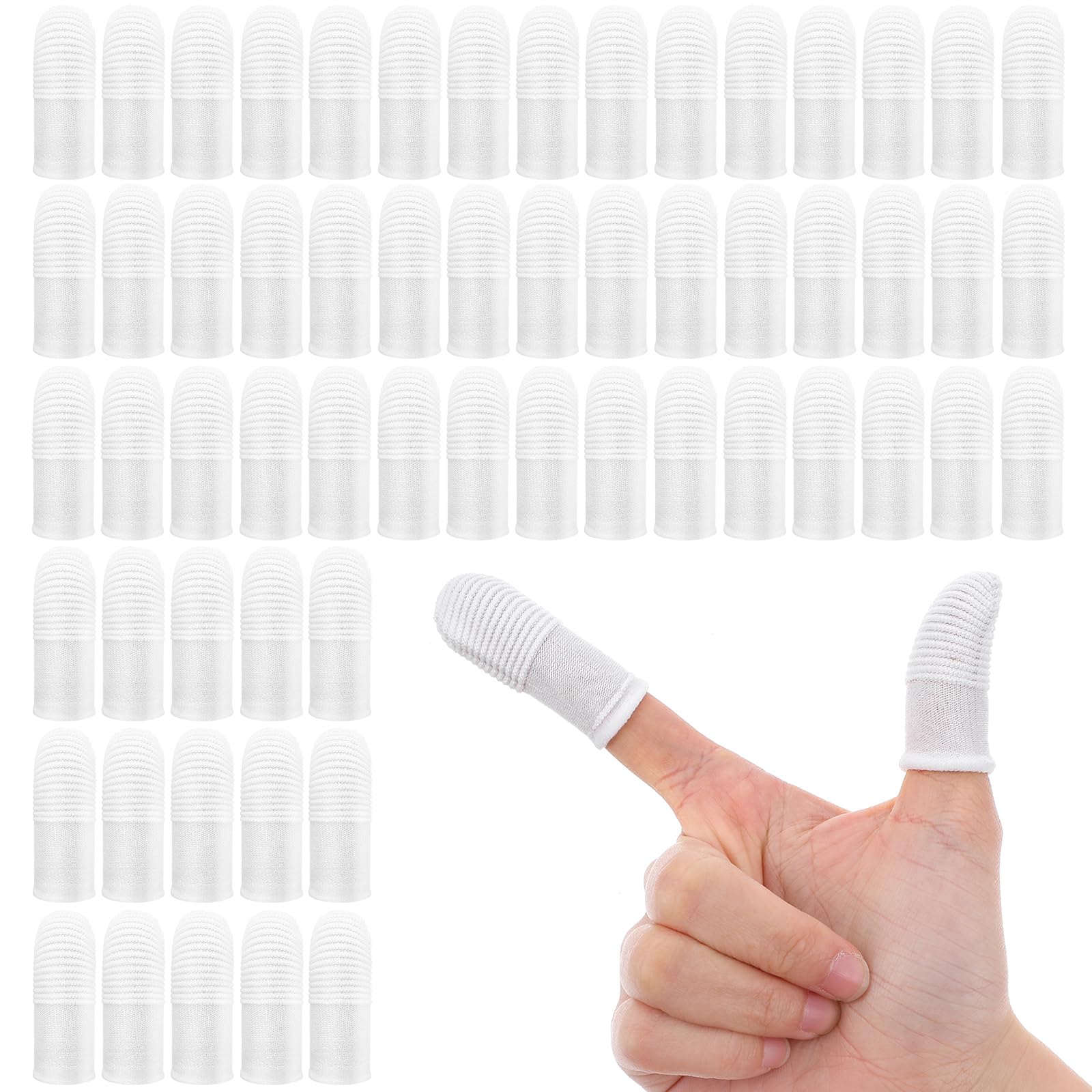 Haustier Zahnpflegeset Hundezahnbürsten Set 60 Stück weiche Fingerzahnbürsten waschbar inklusive Reinigungstüchern für die Zahnpflege von kleinen Hunden Katzen Welpen und Kätzchen zu Hause