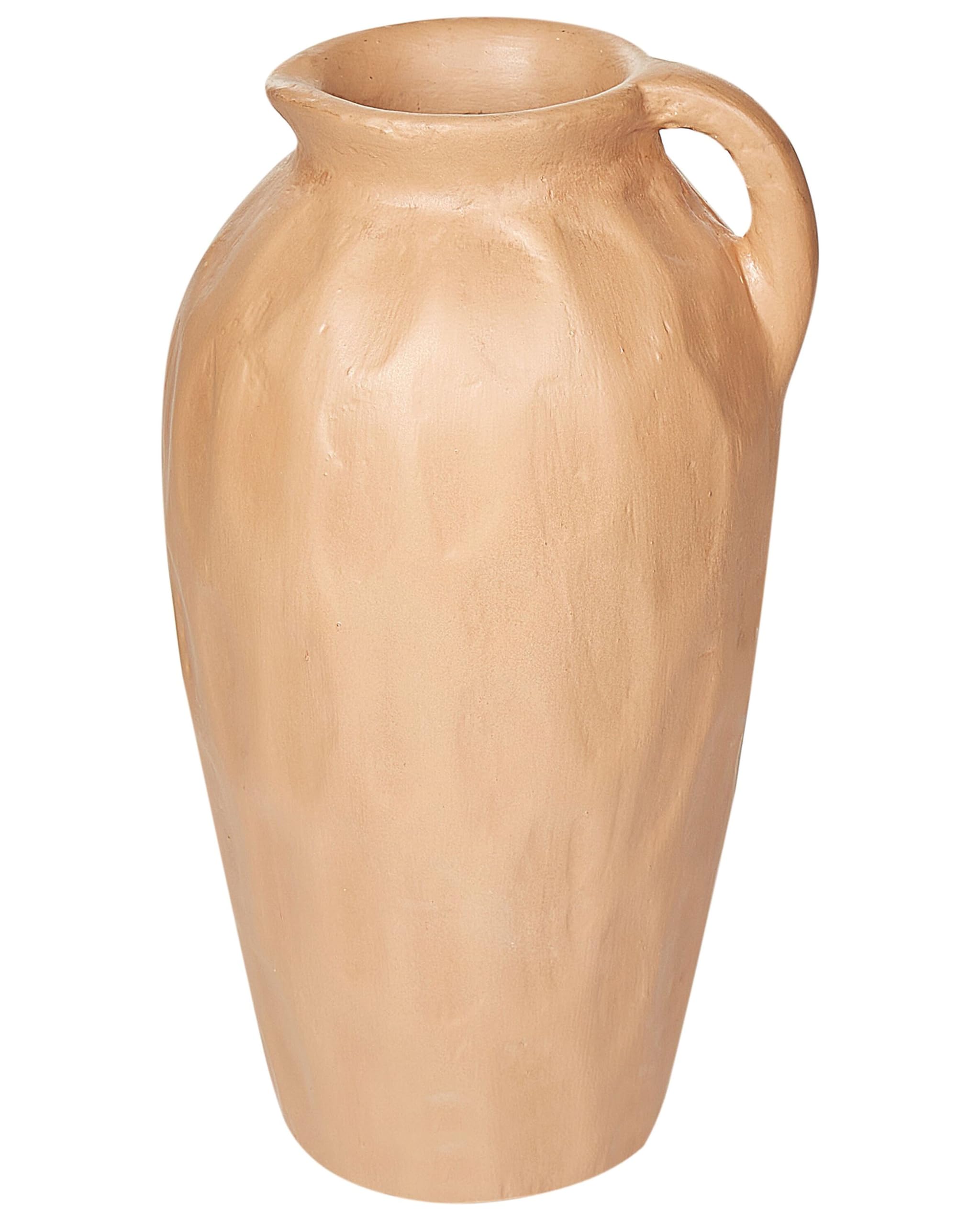 Dekovase aus Terrakotta beige 46 cm handgefertigt klassisch ästhetisch Taiping