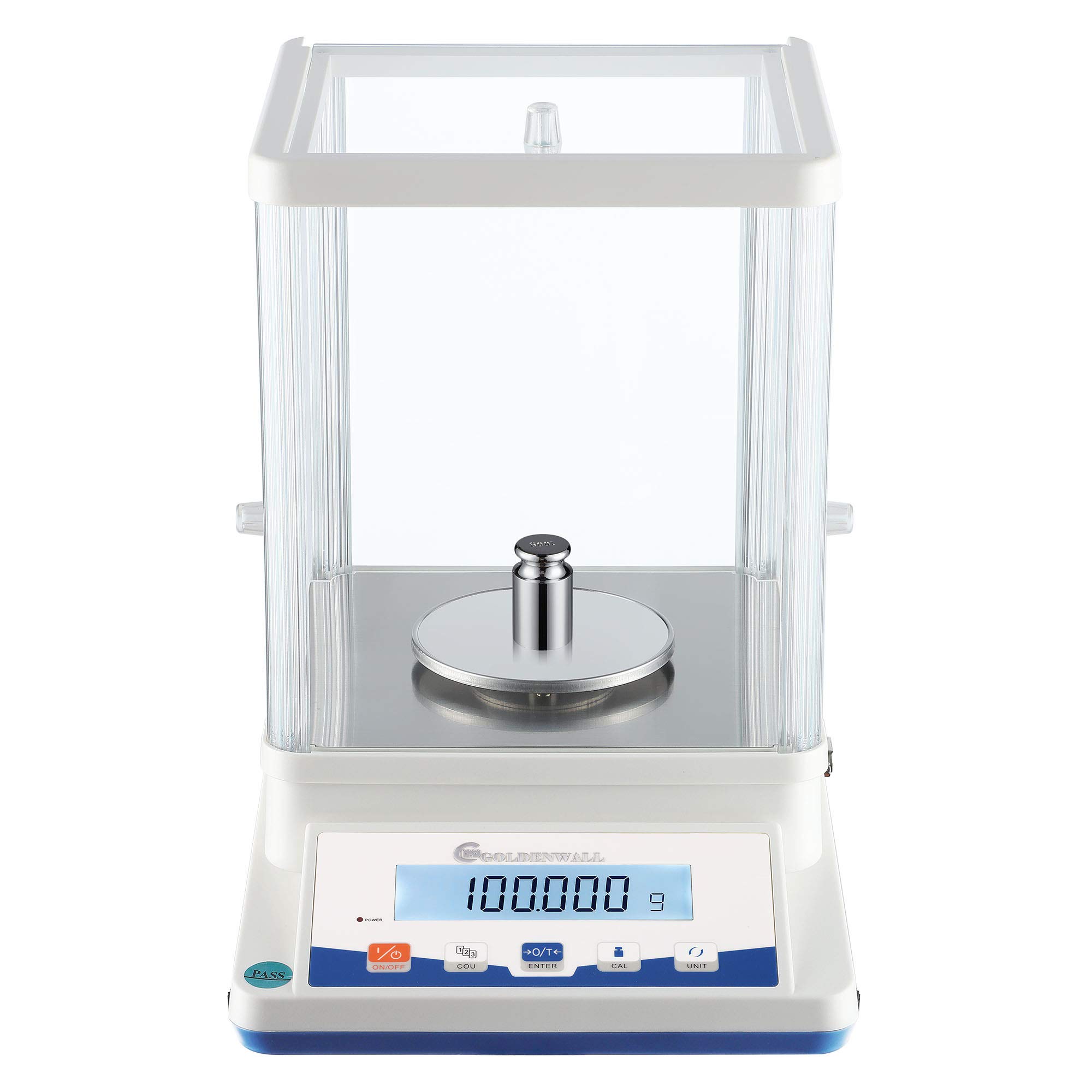 CGOLDENWALL 210g, 0.001g Balanza de Laboratorio de Alta Precisión Báscula Digital Analítica 1mg para Laboratorio, Farmacia, Escuela, Pesaje de Joyas