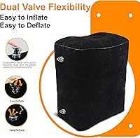 Vista 5 de Almohada inflable para reposapiés para viajes en avión - Reposapiernas ajustable para vuelos largos, extensor de asiento de avión para bebé/niño