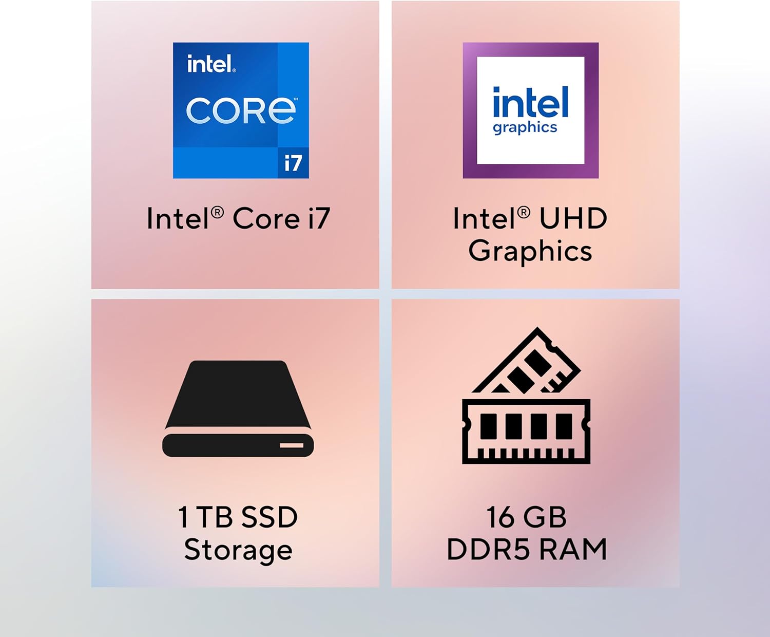 ASUS P470VA All-in-One, 23.8” FHD Anti-Glare Touch Display, 16GB DDR5 RAM, 1TB SSD, Intel® Core™ i7-13620H Processor, Windows 11 Home, Wired Keyboard and Mouse Included,P470VA-DS704T, Black