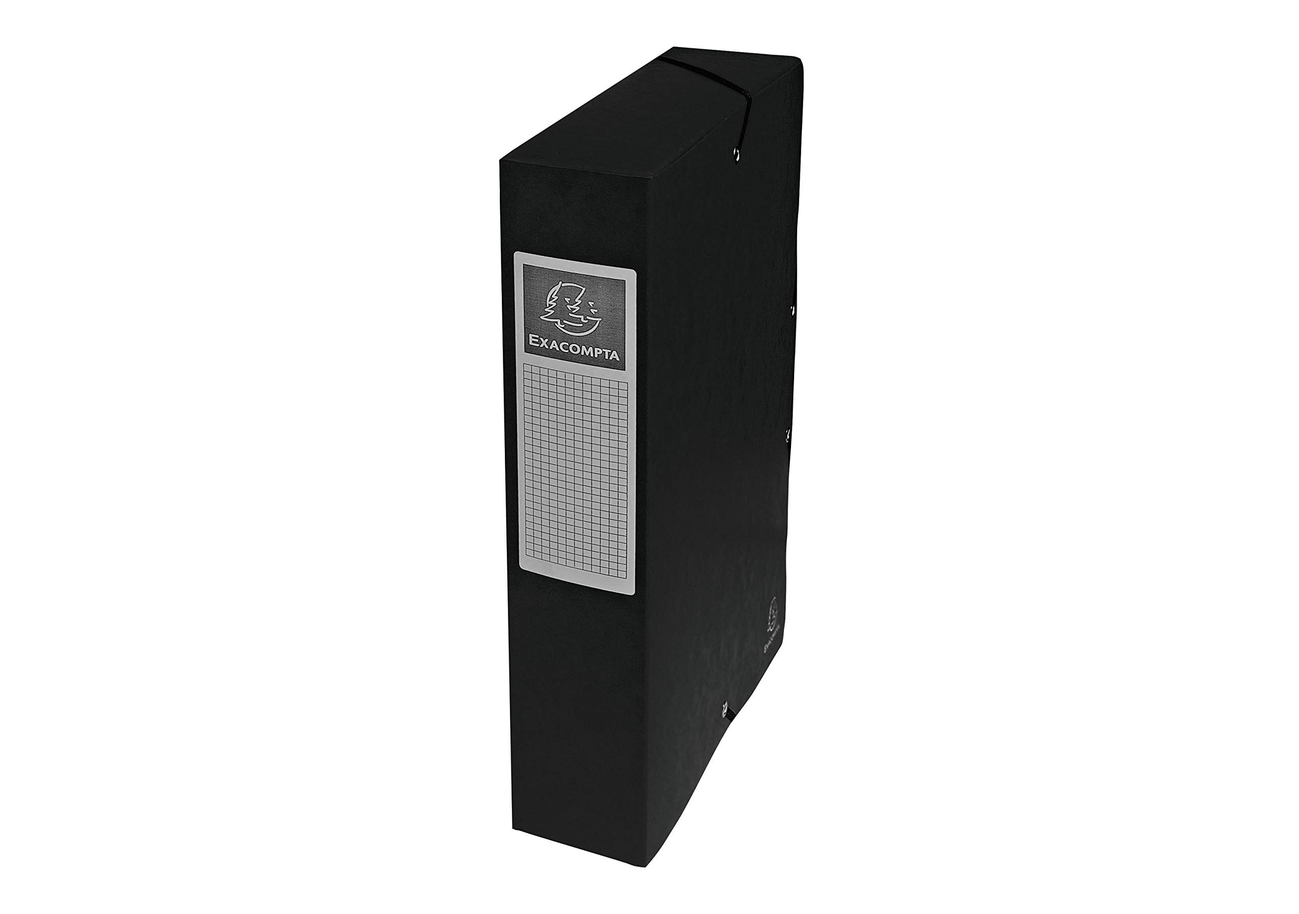 Exacompta 8 scatole archivio Exabox A4 dorso 6 cm nero