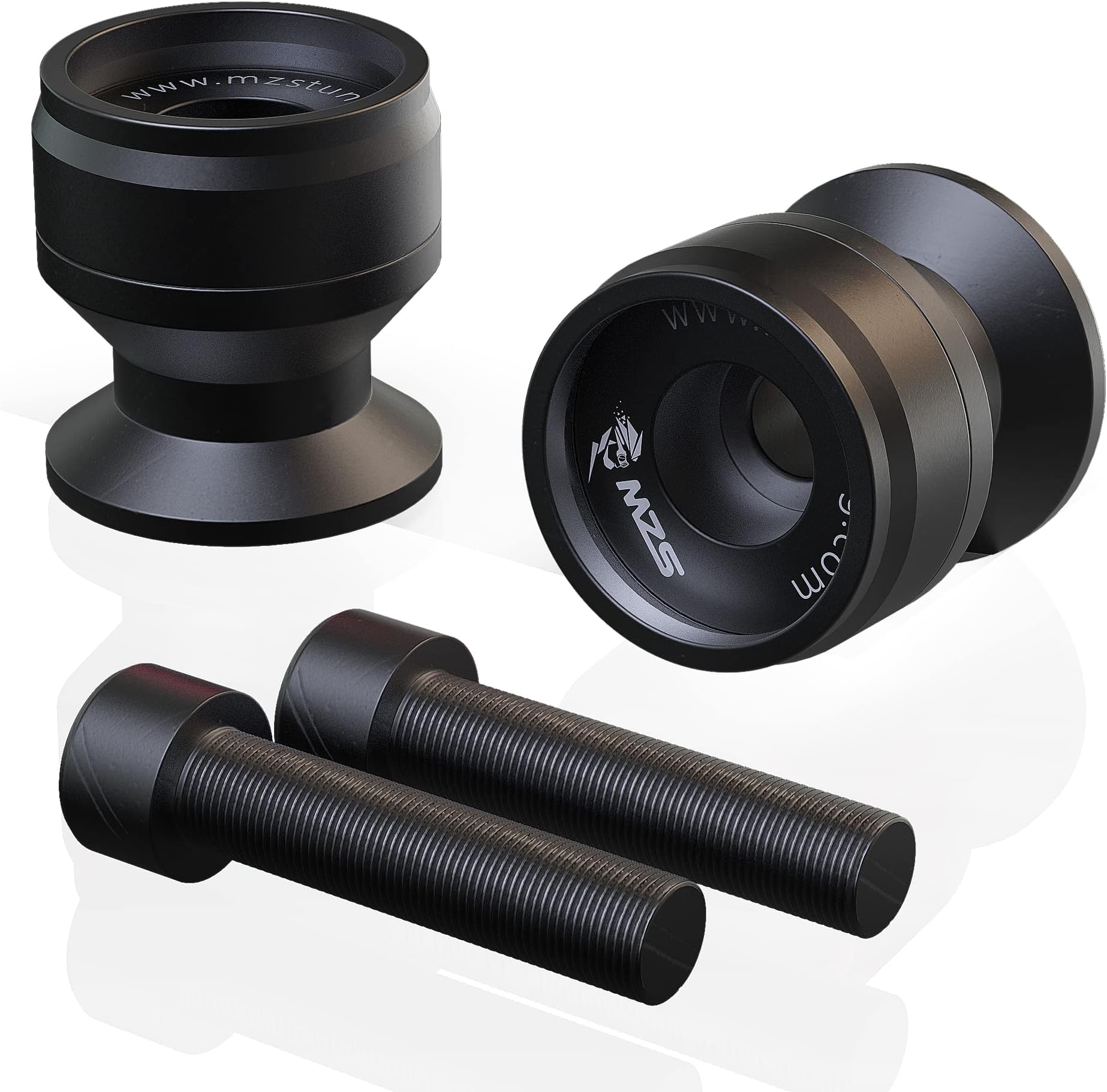 8MM Swingarm Spools Sliders Stand Universal M8 Black Compatible with CBR 600 F2 F3 F4 F4i CBR600RR CBR1000RR GSXR600 GSXR750 GSXR1000 GSXS750 SV650 ZX6R ZX10R Z650 Z900 Z1000 EX400 EX650 Daytona