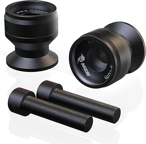 MZS Carretes oscilantes de 0236in  Soporte deslizante CNC universal M6 negro compatible con YZF R1 R3 R6 R6S YZF600R FZ1 FZ6 FZ6R FZ8 FJ09 FZ09 FZ10
