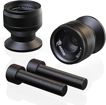 MZS 6MM Swingarm Spools, Sliders Stand CNC Universal M6 Black Compatible with YZF R9 R7 R1 R3 R6 R6S YZF600R FZ1 FZ6 FZ6R FZ8 FJ09 FZ09 FZ10 MT09 MT10 XSR900 FJR1300 XTZ1200 RSV4 899 959 Tuareg Tuono