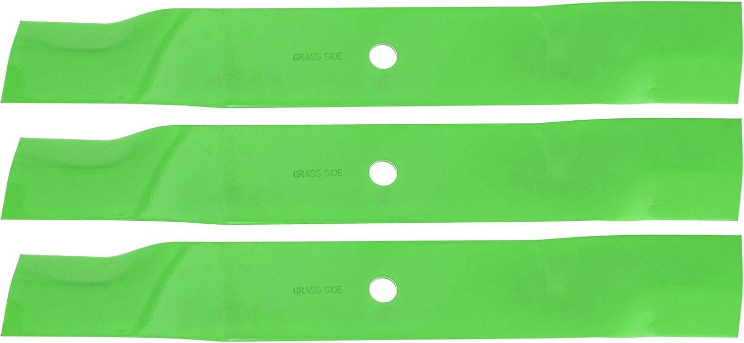 8TEN LawnRAZOR Mower Blade Set for Cub Cadet 60 inch Cut Decks 02005019 942-04415 01005338 742-04415 (High-Lift)