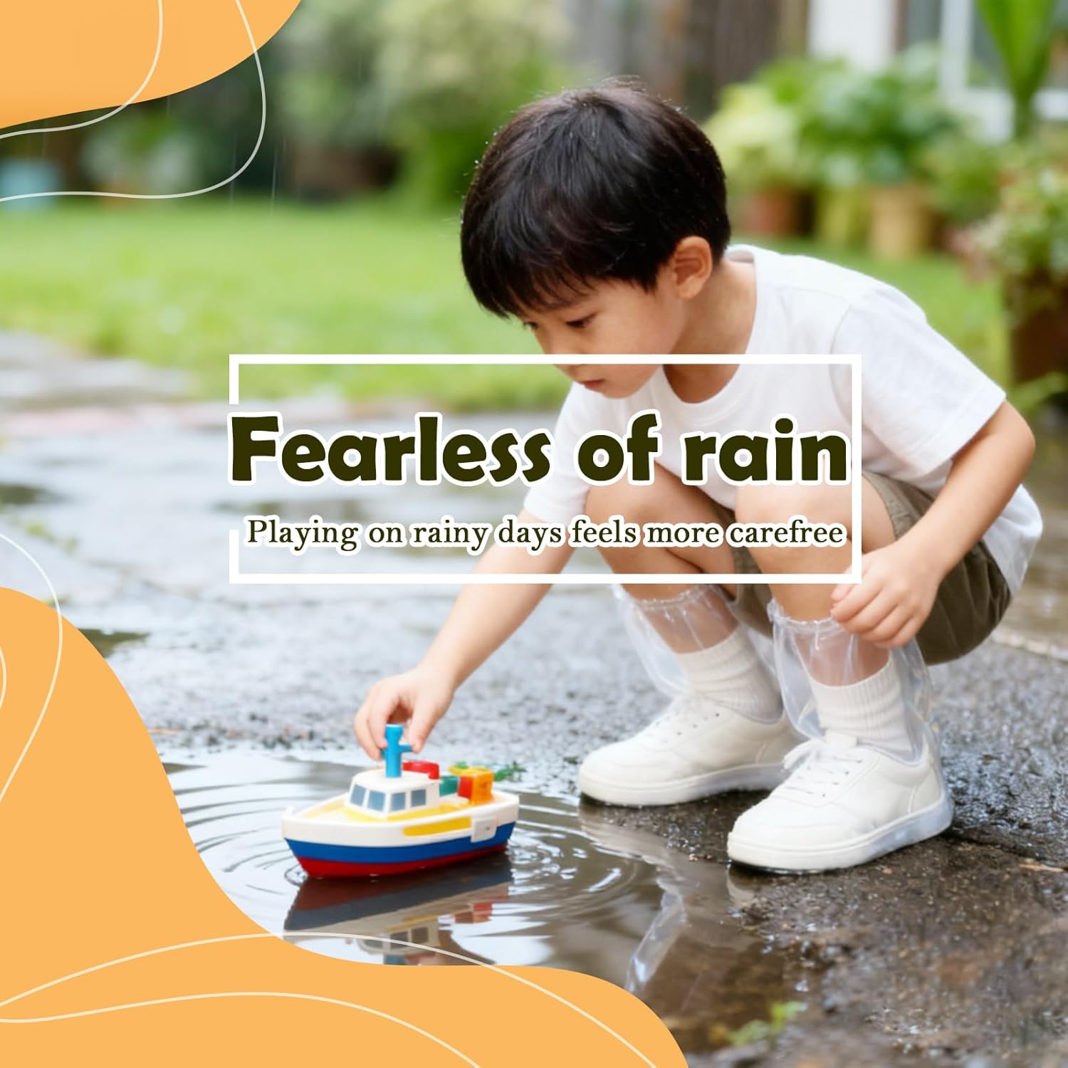 12 Pcs Individually Packaged Kids Rain Shoe Covers, Disposable Clear Kids Shoe Ponchos, Anti-Slip Plastic Shoe Covers for Rain, Perfect for Kids, Small Shoe Sizes & Disney Trips (Kids) - Image 4