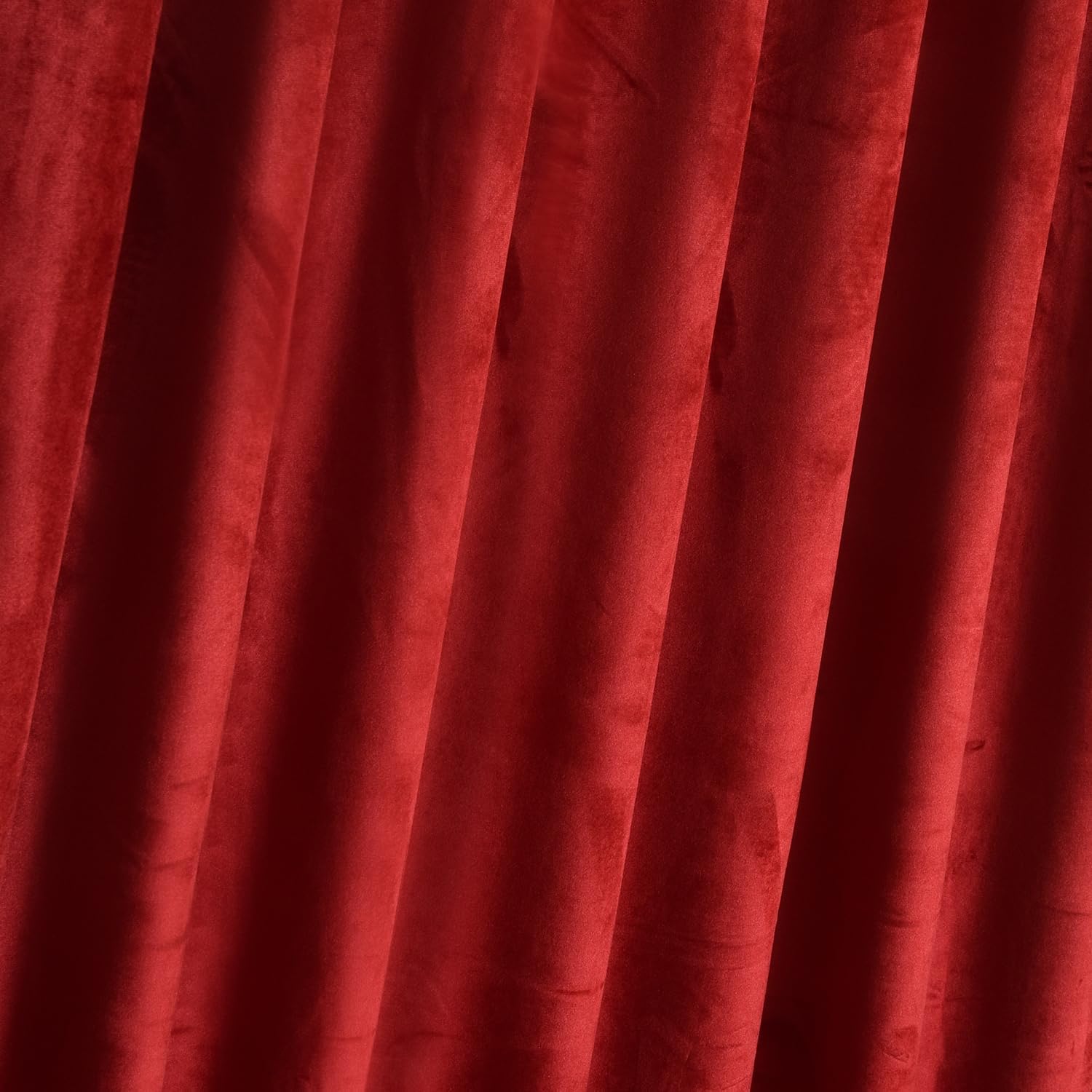 Holiday Red Velvet Curtains 96-inch - Heavy Window Room Darkening Privacy Panels for Home Theater/Film Room/Stage, Red, 52 x 96 inches, 2 Panels