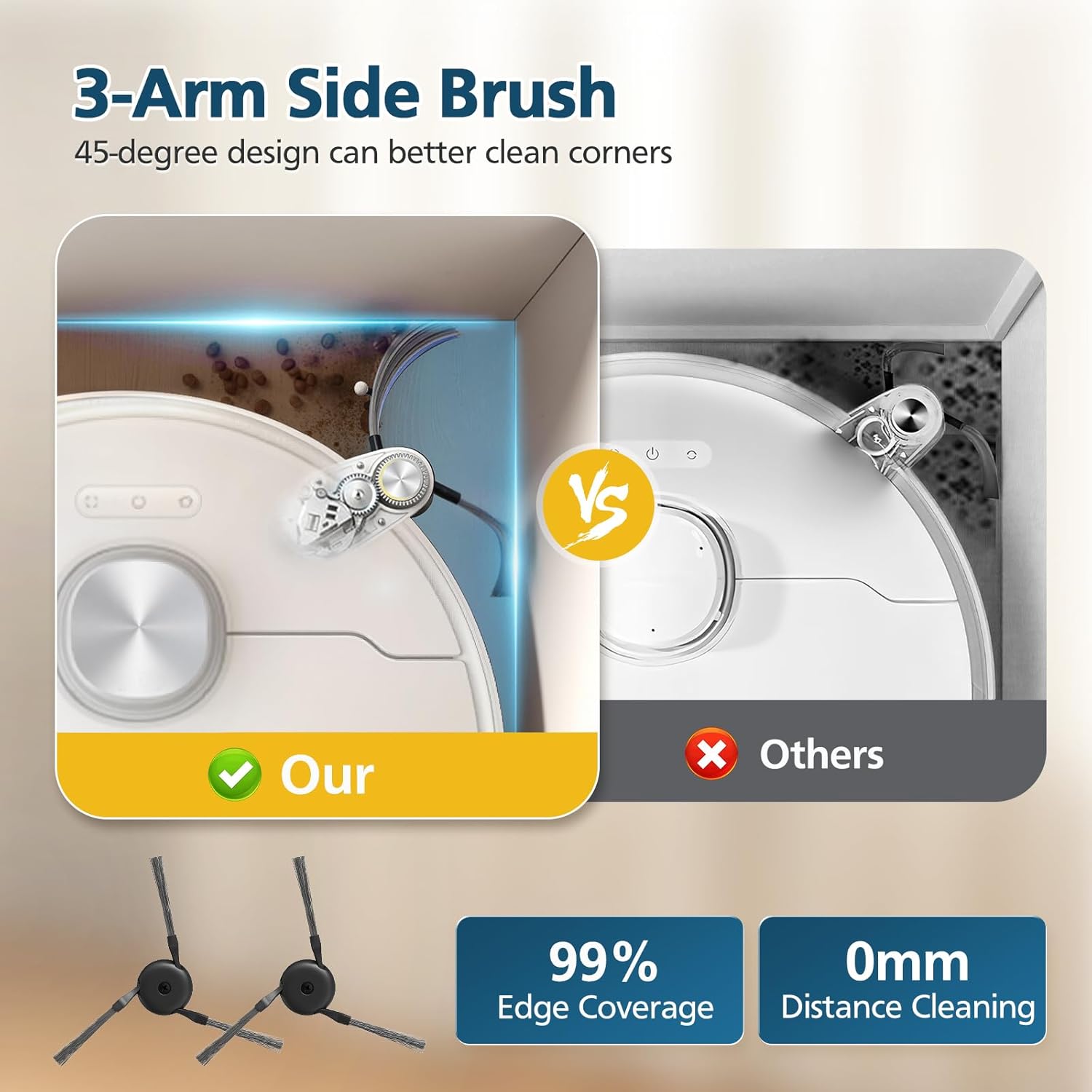 Accessories for Dreame L40 Ultra / X40 Ultra / X40 Master, and for MOVA P10 / P50 Pro Ultra Robot Vacuum, 2*Rubber Main Brushes, 4*Dust Bags, 6*Mop Pads, 4*Filters, 6*Side Brushes