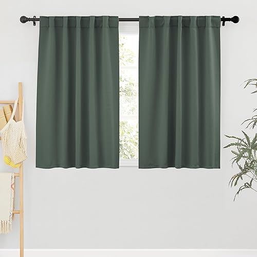 Miniatura 20 de RYB HOME - Cortinas blancas, cortinas para oscurecer la habitación, con aislamiento térmico, juego de cortinas opacas para dormitorio, sala