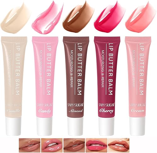 EXPRESSIONS 12pc Clear Lip Gloss Pack — top-down angle highlighting key features