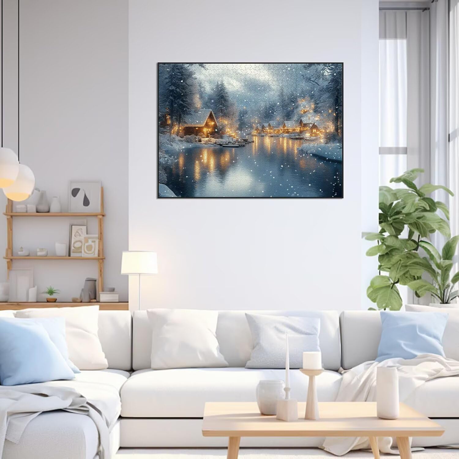 Puzzle 6000 Pezzi inverno Puzzle Classici per Gioco Familiare, n-101 | Impossibile Puzzles, Intrattenimento Creativo, Rilassamento e Intelligence, Regalo per Amore e Amico, Decorazioni Casa, case