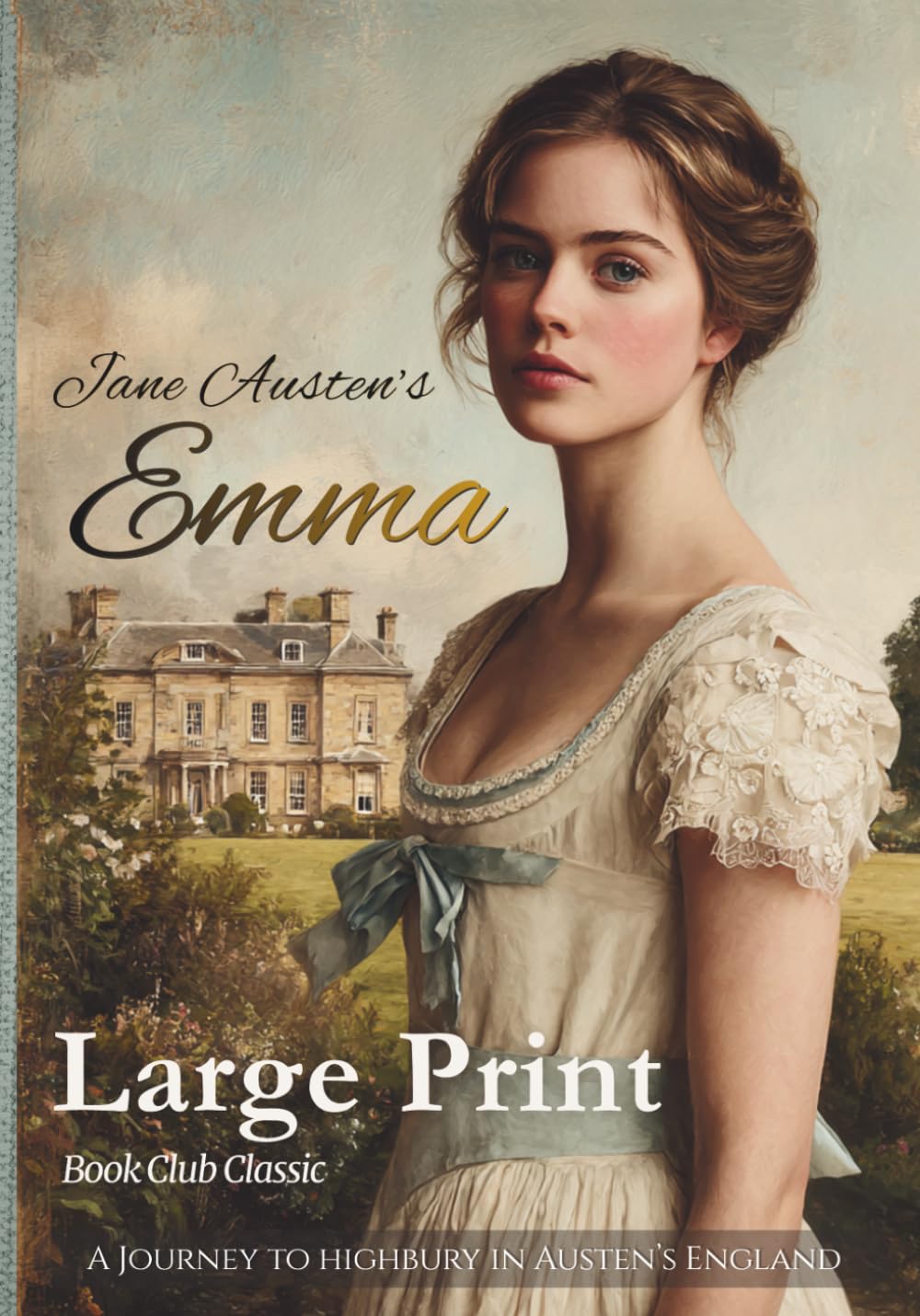 Emma: A Journey to Highbury in Austen’s England-LARGE PRINT (Annotated)