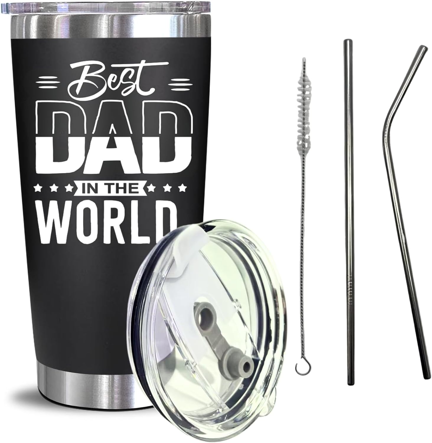 Christmas Gift For Dad - Birthday Gifts For Dad From Daughter, Son, Kids - Husband Gift - Birthday Present Ideas For Father, New Papa, Bonus Father From Daughter, Son - 20 Oz Tumbler