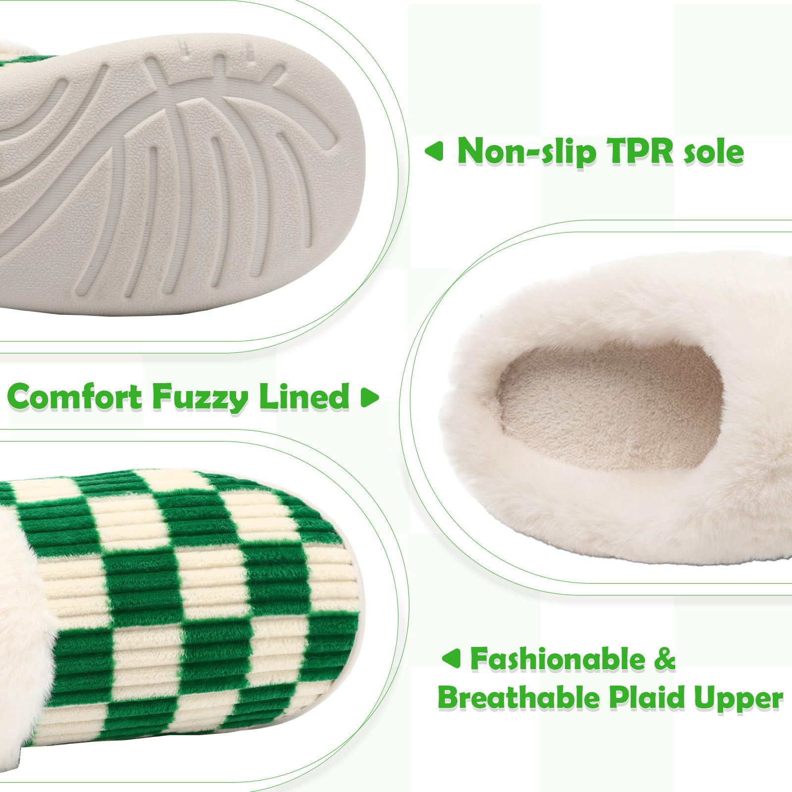 Waysoland Pantofole Donna Uomo Invernali,Ciabatte Donna Uomo Invernali Fuzzy Memory Foam Scivolare su Suola antispuggente Camera da letto Pantofole soffici Interno Esterno