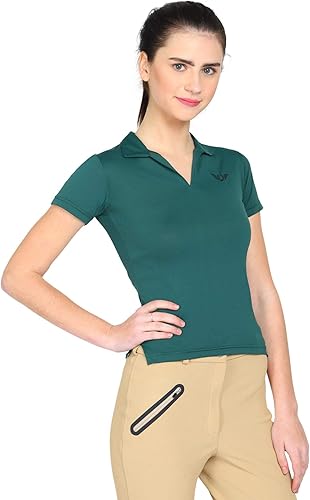 Vista 2 de TuffRider Polo de manga corta Taylor para mujer