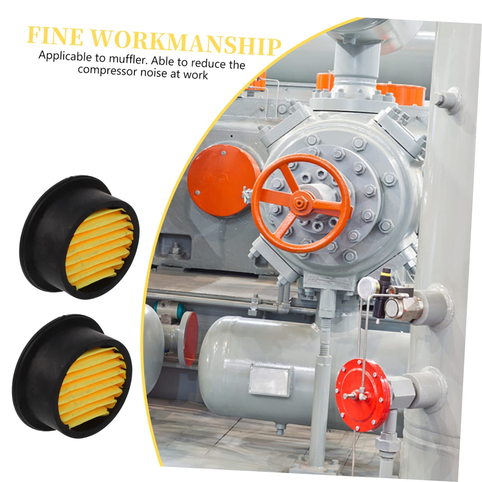 5 Ensembles Filtre À Air De Remplacement Pour Compresseur Lot De Admission Compatible Avec Silencieux Installation Facile Accessoire Durable Performant 10 Pièces * 5