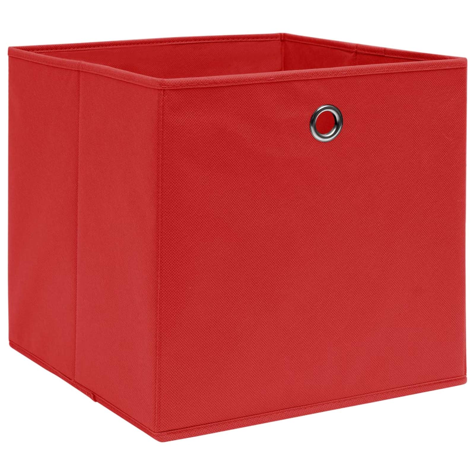 Tidyard Aufbewahrungsbox Truhe Zusammenklappbar Auflagenbox Spielkiste Regalkorb Faltkiste Korb Gartenbox Kinderbox Box Kiste Faltbox Vliesstoff 28x28x28cm Dunkelrot,Vlies,mehrere Auswahl