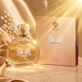 Keitha Parfum Perfume Feminino Olimpyk Girl 50ml Eau de Parfum EDP Alta Fixação Floral Gourmand Doce Marcante