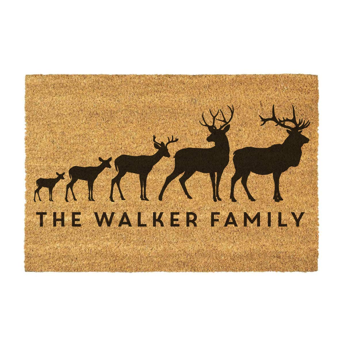 Paillasson entrée intérieur personnalisé de qualité supérieure motif cerf