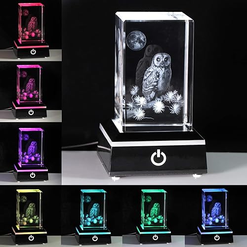 Miniatura 97 de Qianwei Bola de cristal láser 3D, regalos de delfín para mujeres y hombres, figuras de cristal para decoración de habitación, cumpleaños para 2