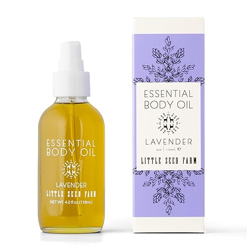 Little Seed Farm Aceite corporal esencial, lavanda, 4.0 onzas