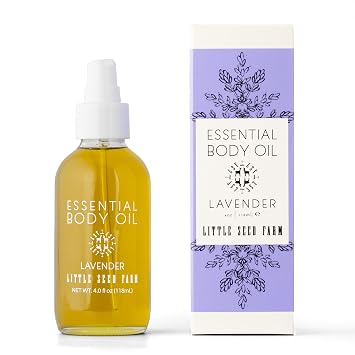 Little Seed Farm Essential Body Oil, Lavender, 4.0 Ounce