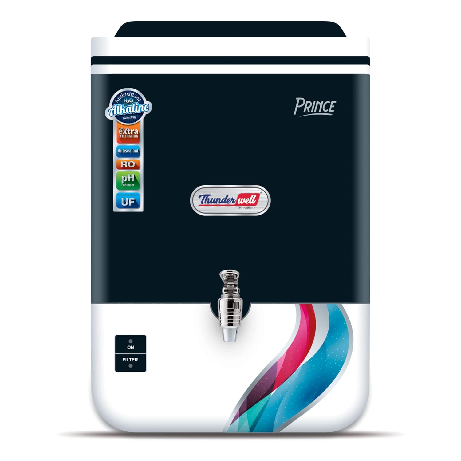 THUNDERWELL Prince Antioxidant Alkaline 10 litres Wall Mounted Electric Water Purifier + 1