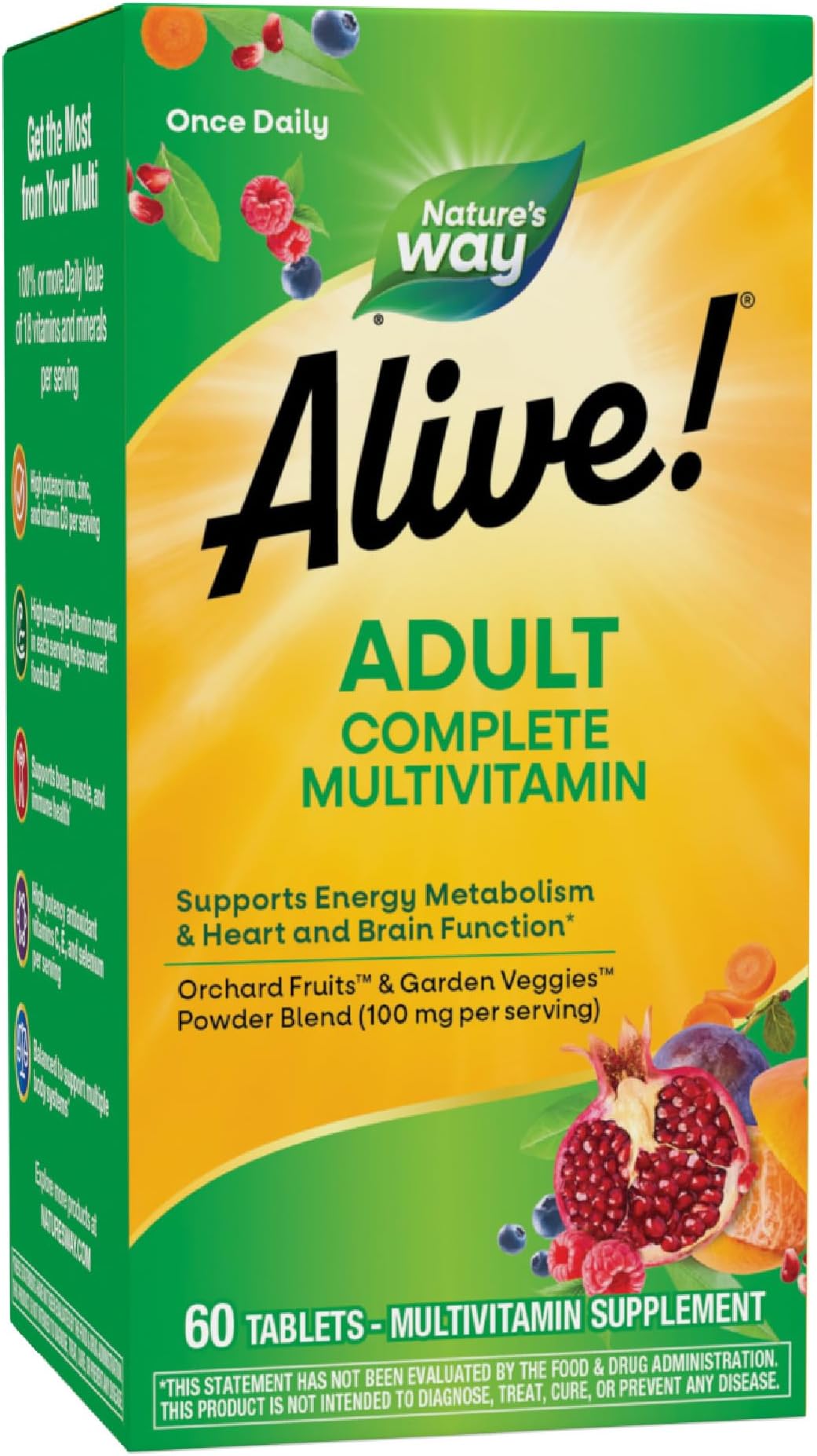 Nature's Way Alive Daily Energy Tablets (60)