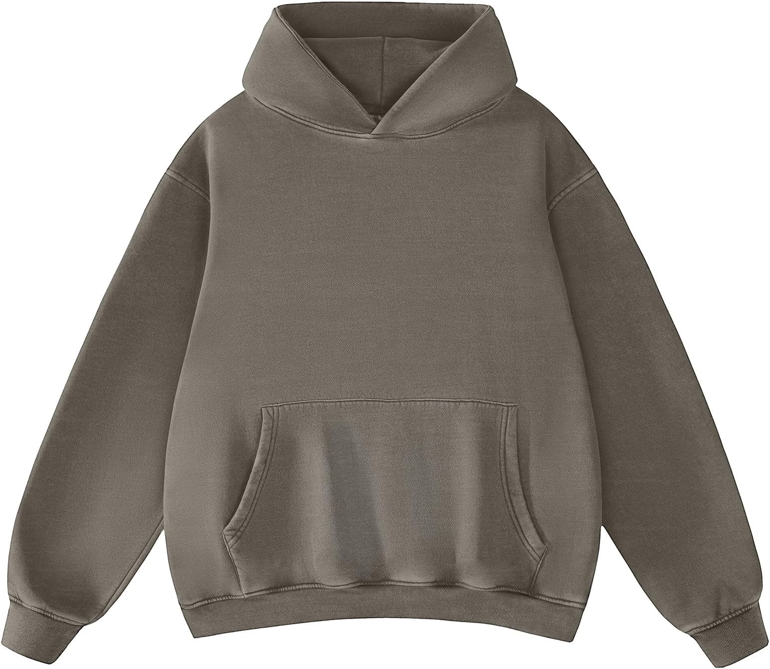 Mens Womens Oversized Acid Wash Hoodie Unisex Heavyweight Fleece Sweatshirt Vintage Cotton Hoodies 2026