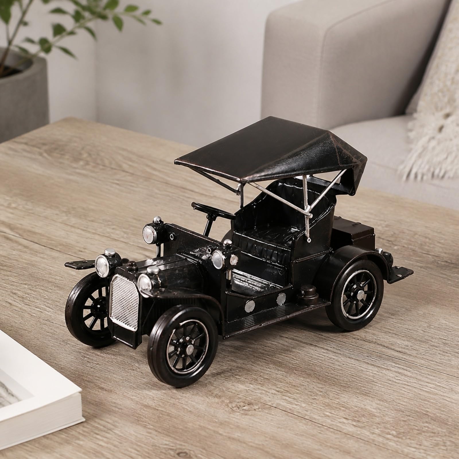 predolo Voiture Ancienne Miniature Intemporel | Vintage, Voiture Collection Miniature, pr Bureau, Étagère, Collectionneurs, Noir