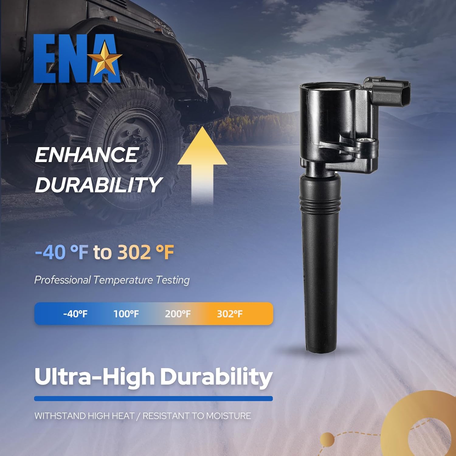 ENA Set of 8 Ignition Coil Pack Compatible with Ford Jaguar Lincoln Thunderbird 2002-2005, S-Type 1999-2003, LS 2000 2001 2002 2003 2004 2005 2006 3.9 4.0 4.2 Replacement for FD506 DG515 DG529