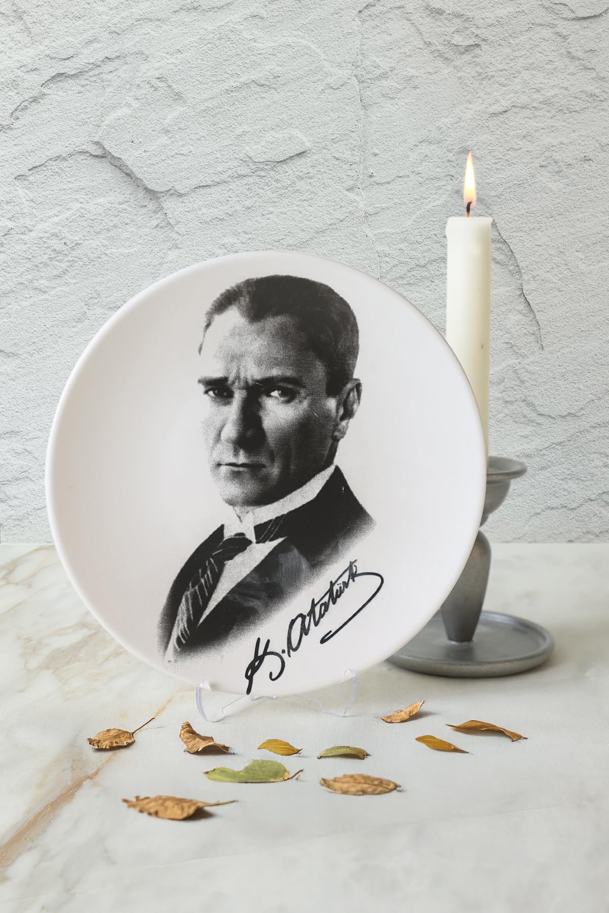 Keramika Atatürk Portre Hediyelik/Dekoratif Tabak - 18241