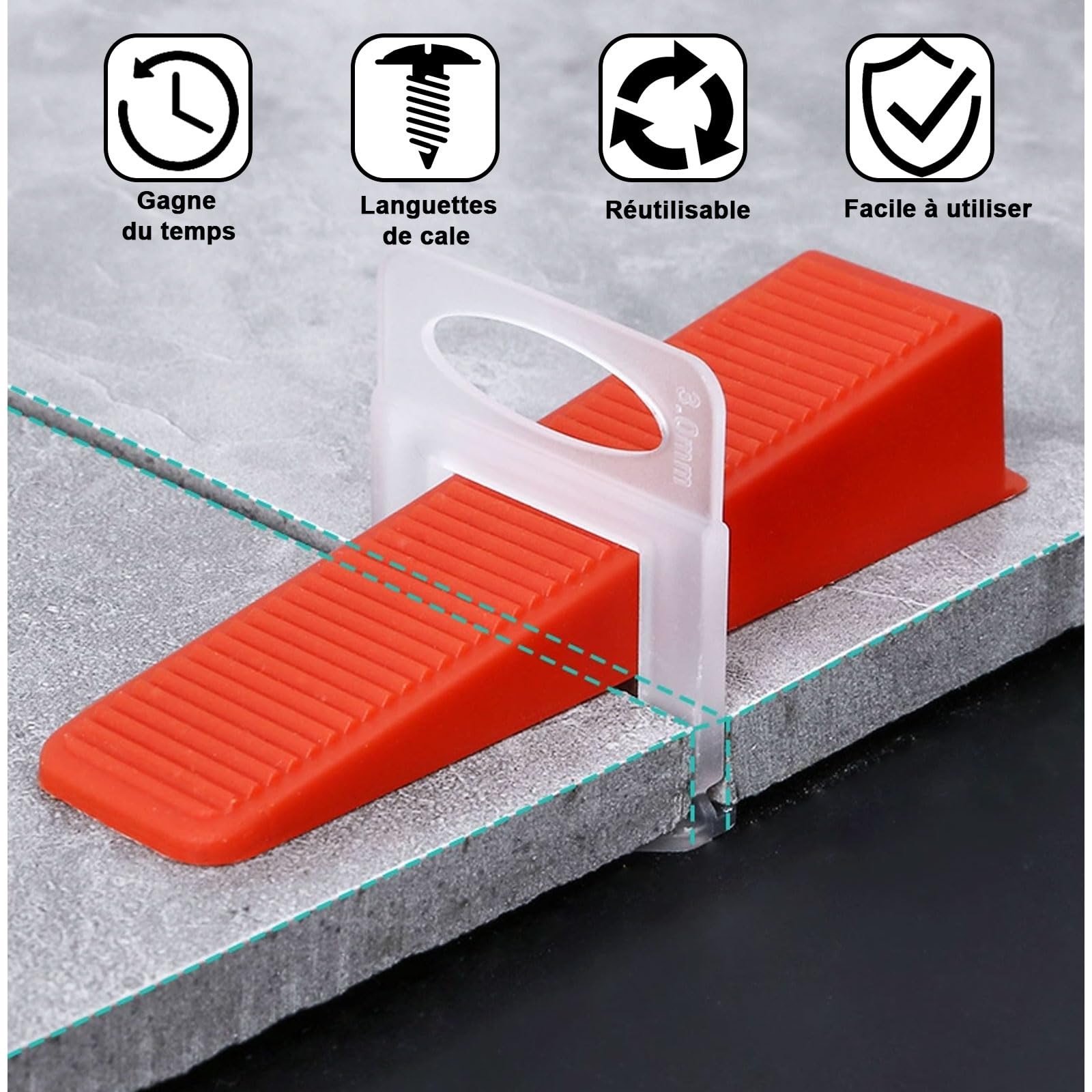 Kit Livellamento Piastrelle 601 Pezzi - Con Pinza Per Posa Perfetta - Foto 6