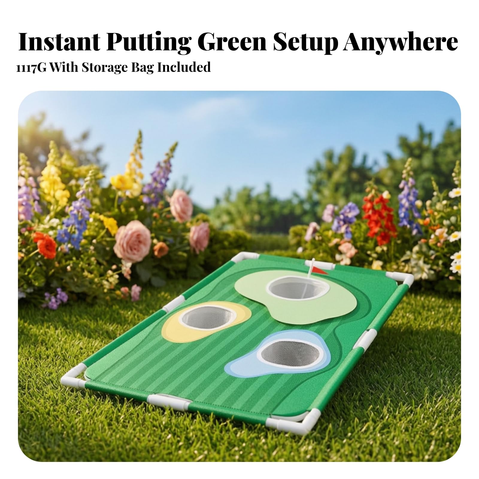 Golf-Putting-Matte mit Zielscheiben
