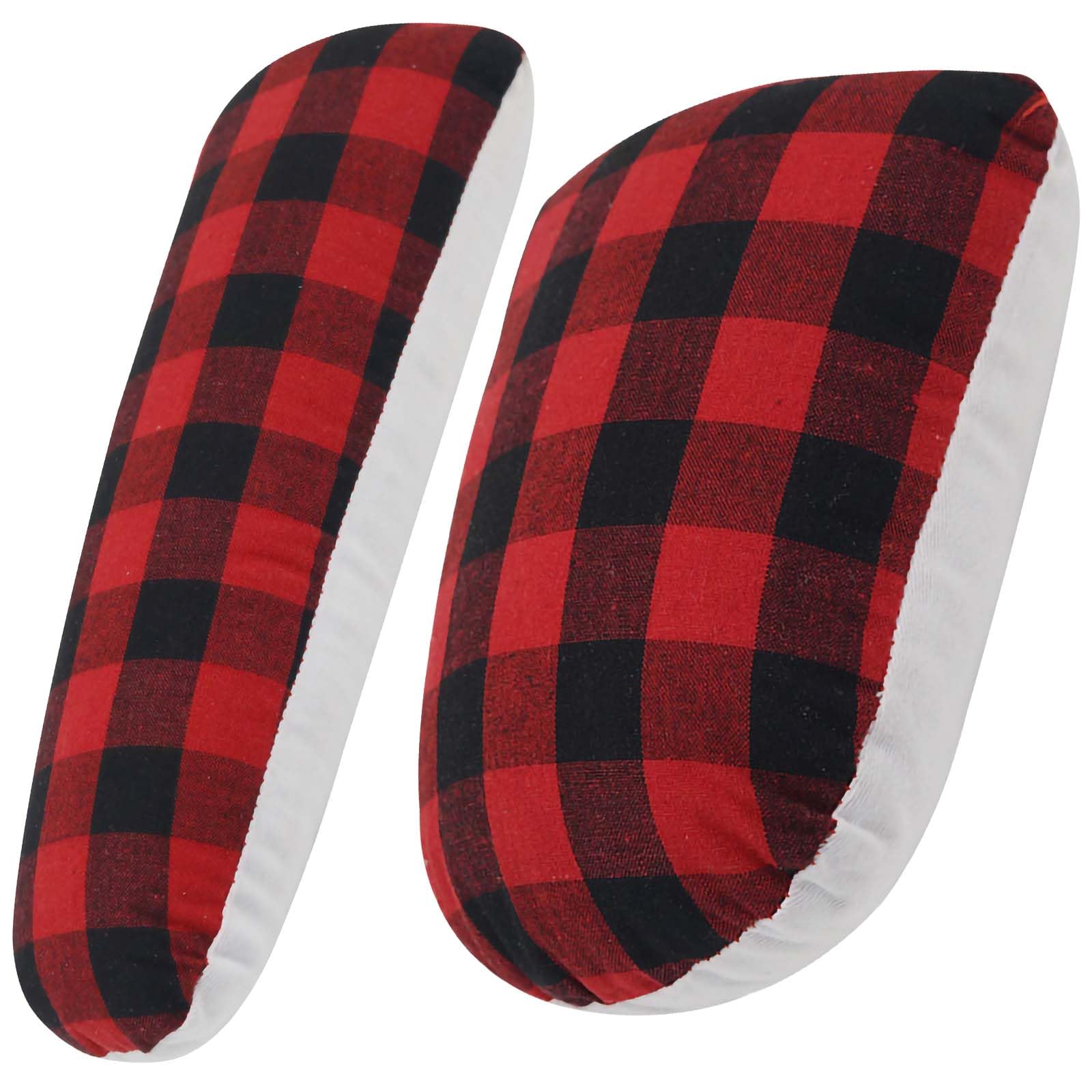 Rhinenet Tailor's Ham & Seam Roll Set Ironing Pressing for Sleeve, Caps Collar, Curved Seam Clothing Care Sewing Accessories Dressmaking Tailoring (Red/black)
