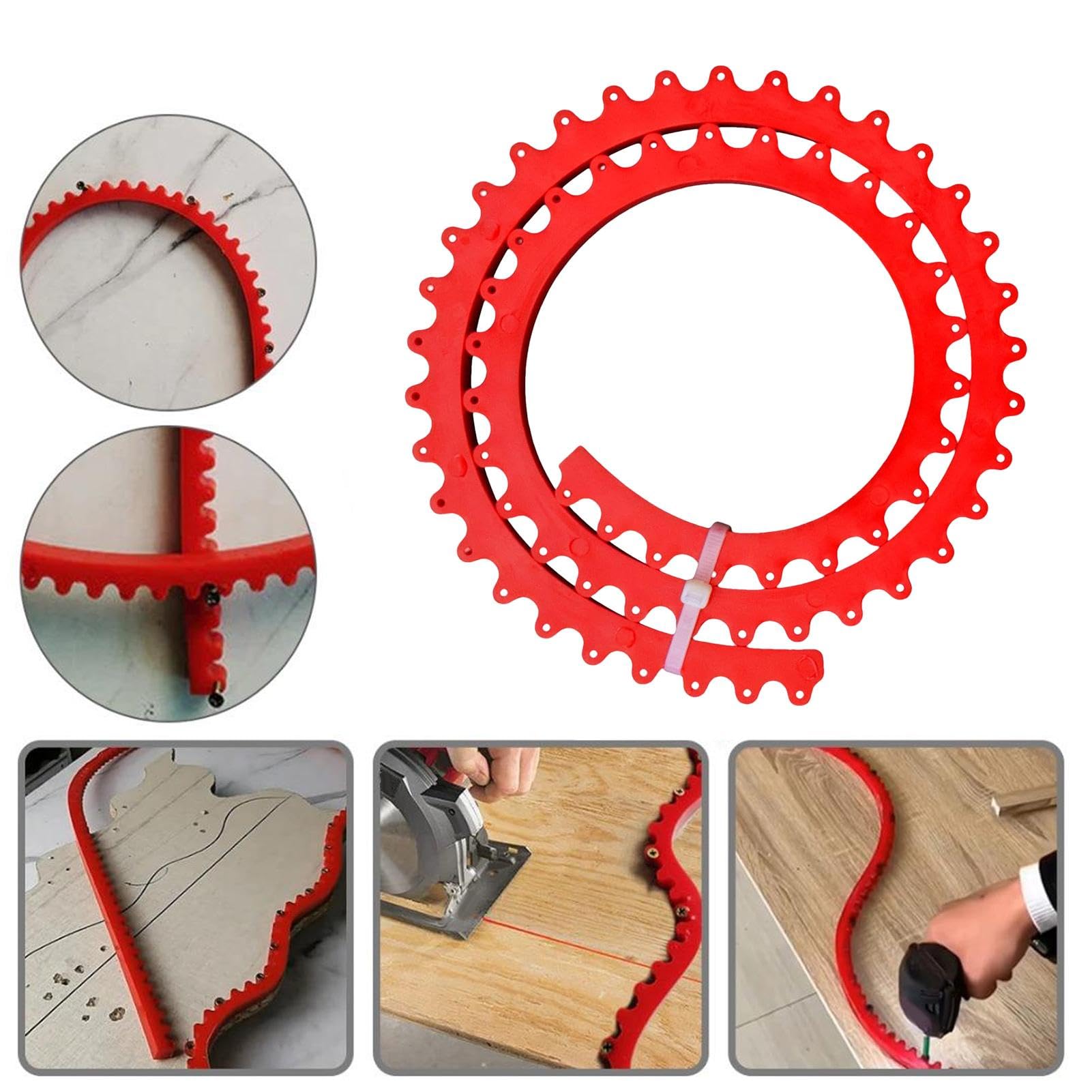 Herramienta para plantillas de carpintería - Guías de plantilla de fresado de carpintería, tiras curvadas con especial | Tiras de curvada, guía flexible profesional