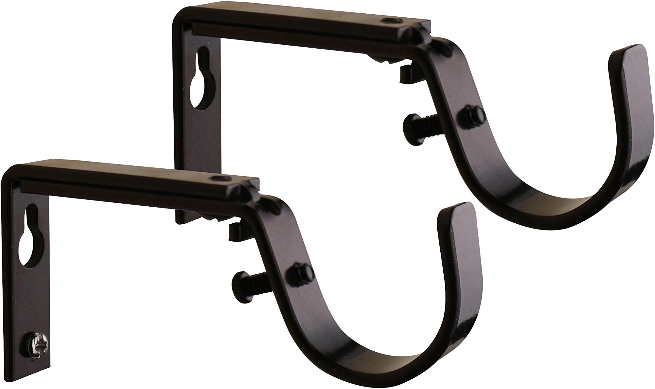 Meriville Set of 2 OilRubbed Bronze Curtain Drapery Rod