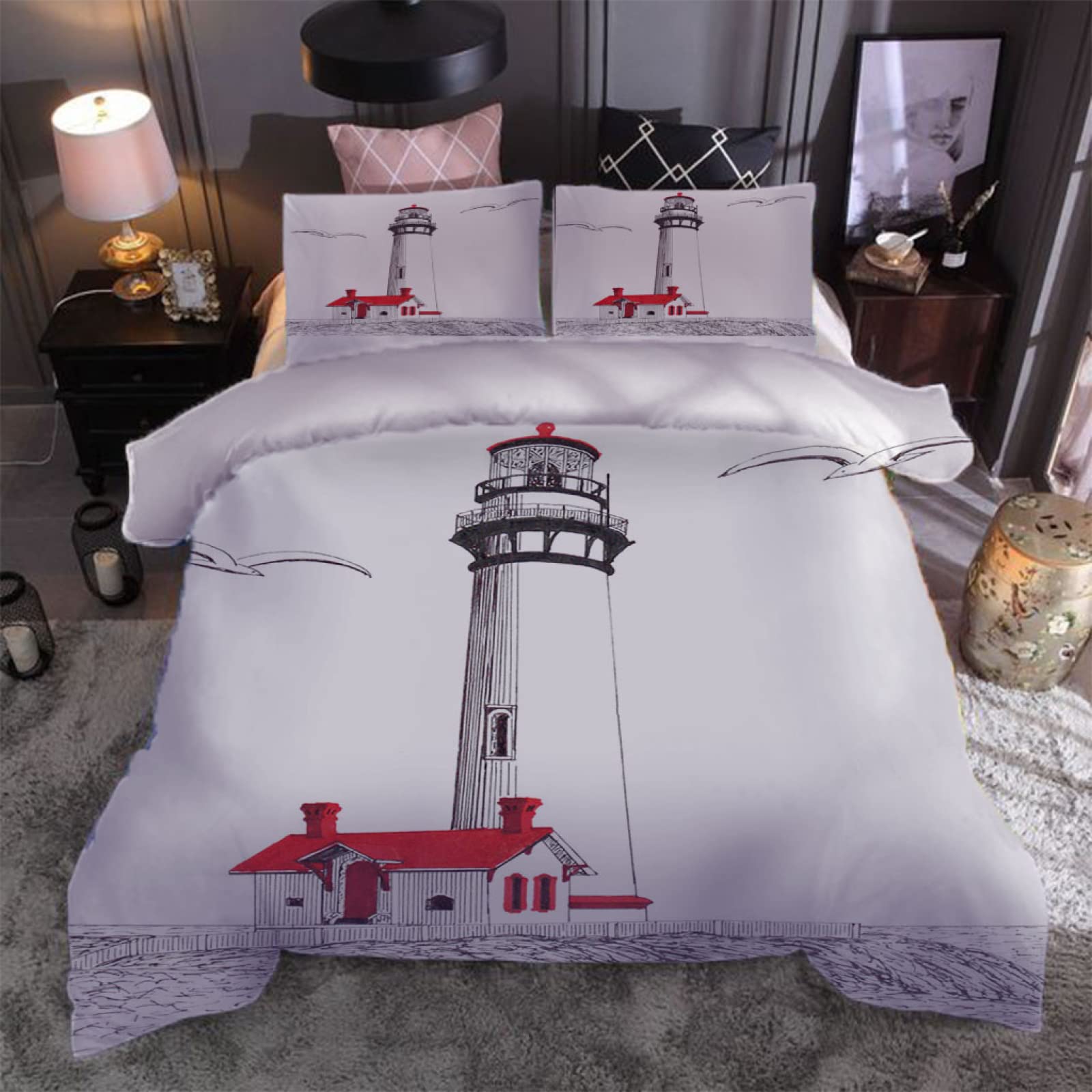 Weihnachts-Bettwäsche-Set 3-teilig – 200x200 Cm Bettbezug + 2 Kissenbezüge, 3D-Doppeldruck, Weiche Mikrofaser, Mit Verdecktem Reißverschluss & Eckbändern Weihnachtsbettwäsche Set