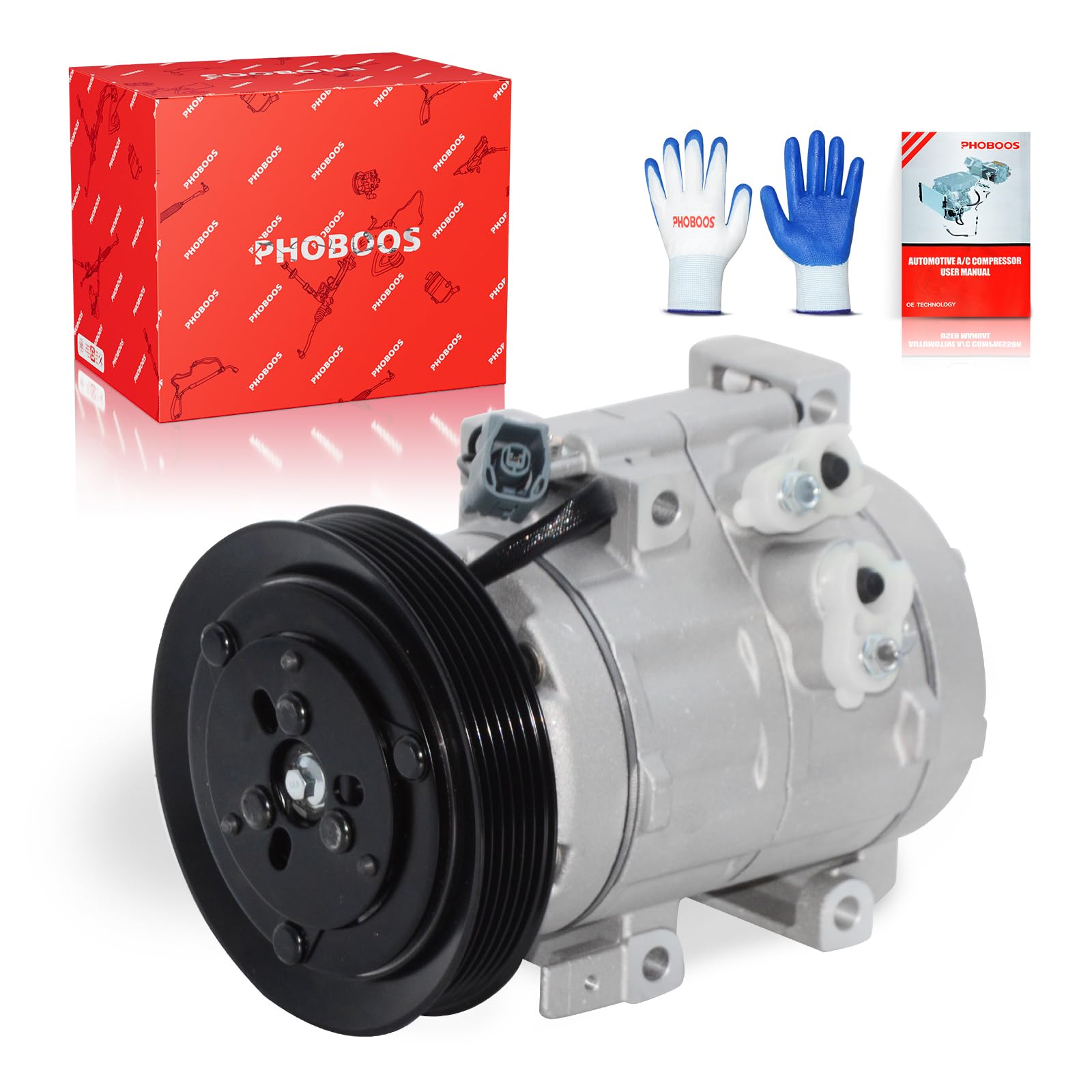 Photo 1 of PHOBOOS HS18 A/C Compressor with Clutch - Mazda 3/5 (2010-2015)
