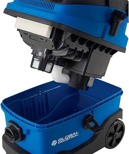 Miniatura 7 de Global Industrial Aspiradora en húmedoseco HEPA con regulador de potencia y conector de herramientas neumáticas, capacidad de 8 galones