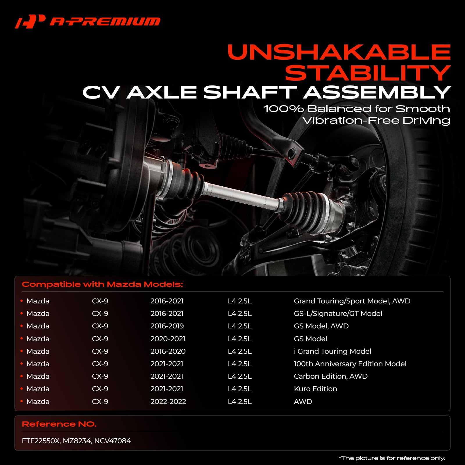 Amazon.com: A-Premium Front Right Passenger Side CV Axle Shaft
