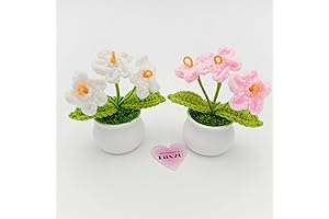 Crochet Mini Bouquet Flowers for Car