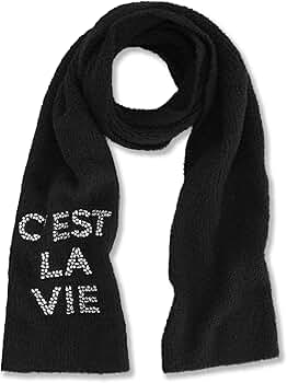 Karl Lagerfeld Paris Women's Accessories Scarf,Black,0S at