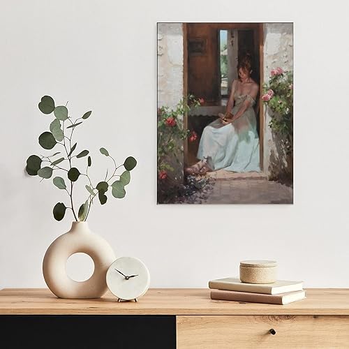 Miniatura 4 de Classic Portrait Oil Painting Vicente Romero Redondo Sexy Girl Canvas Wall Art Prints for Wall Decor Room Decor Bedroom Decor Gifts