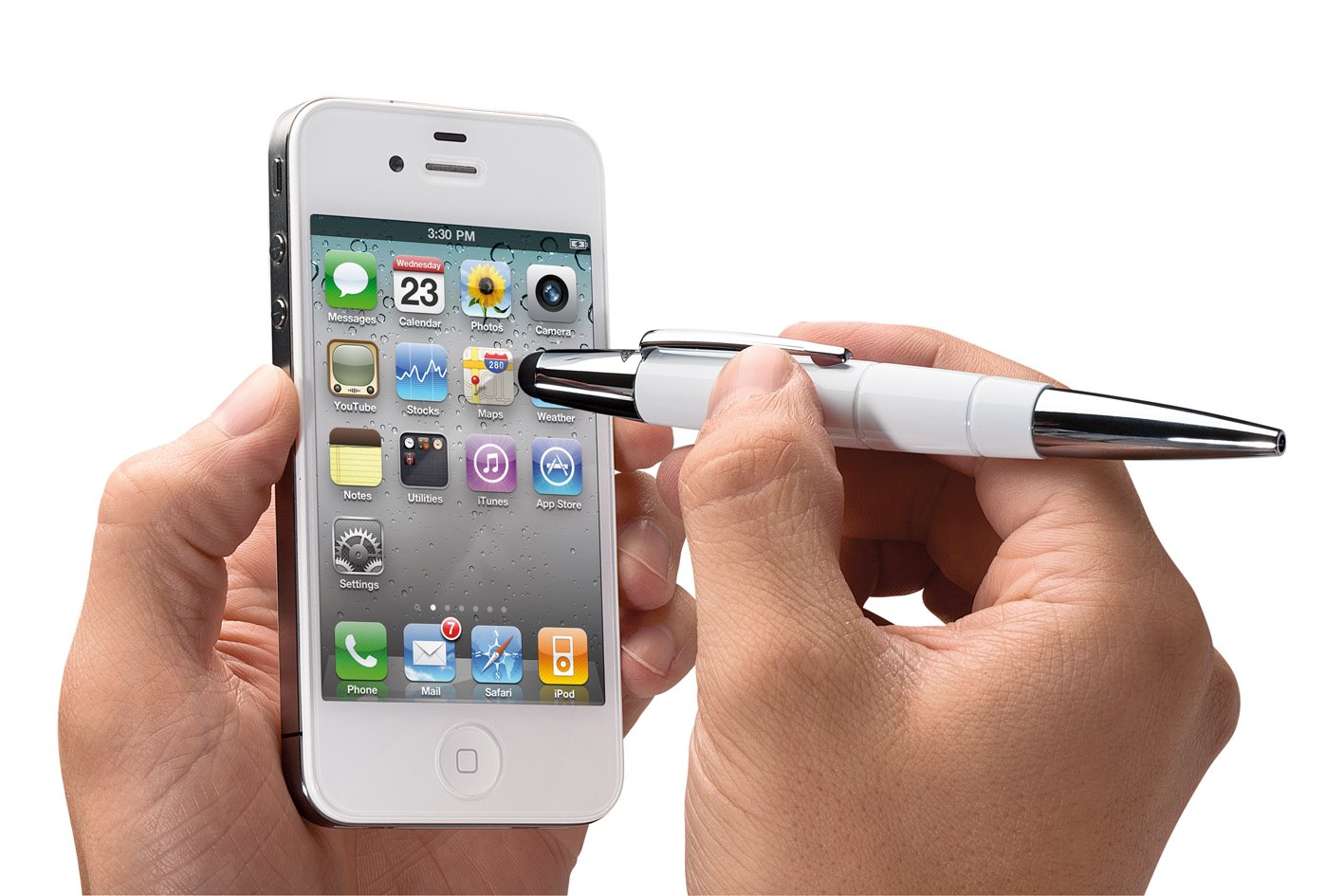 3 in 1 penna regalo Led luce morbida Touch Screen penna a sfera personalizzata a