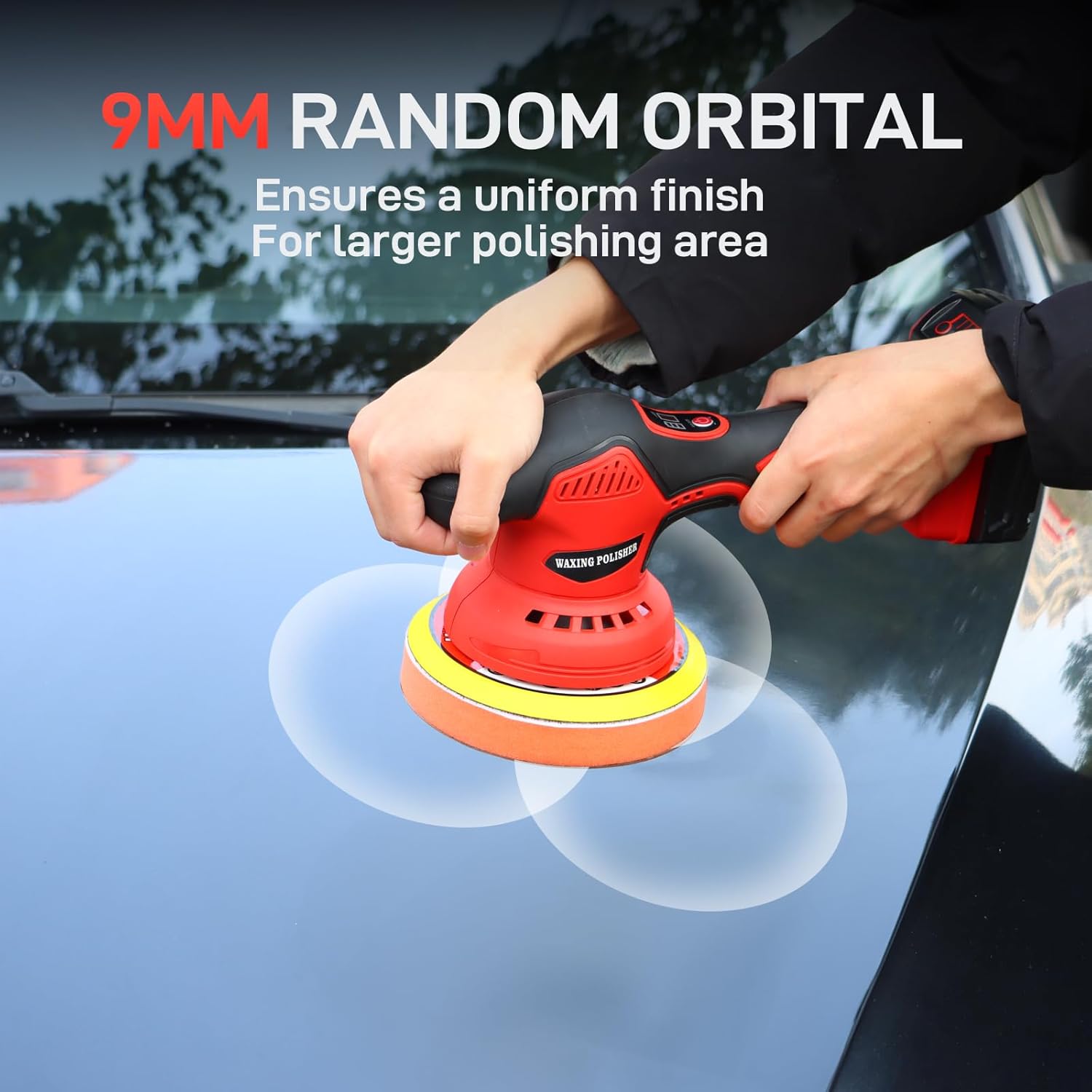 Cordless Car Buffer Polisher for Milwaukee m18 Battery, Power Polisher for Car Detailing/Polishing/Waxing(Battery Not Included)